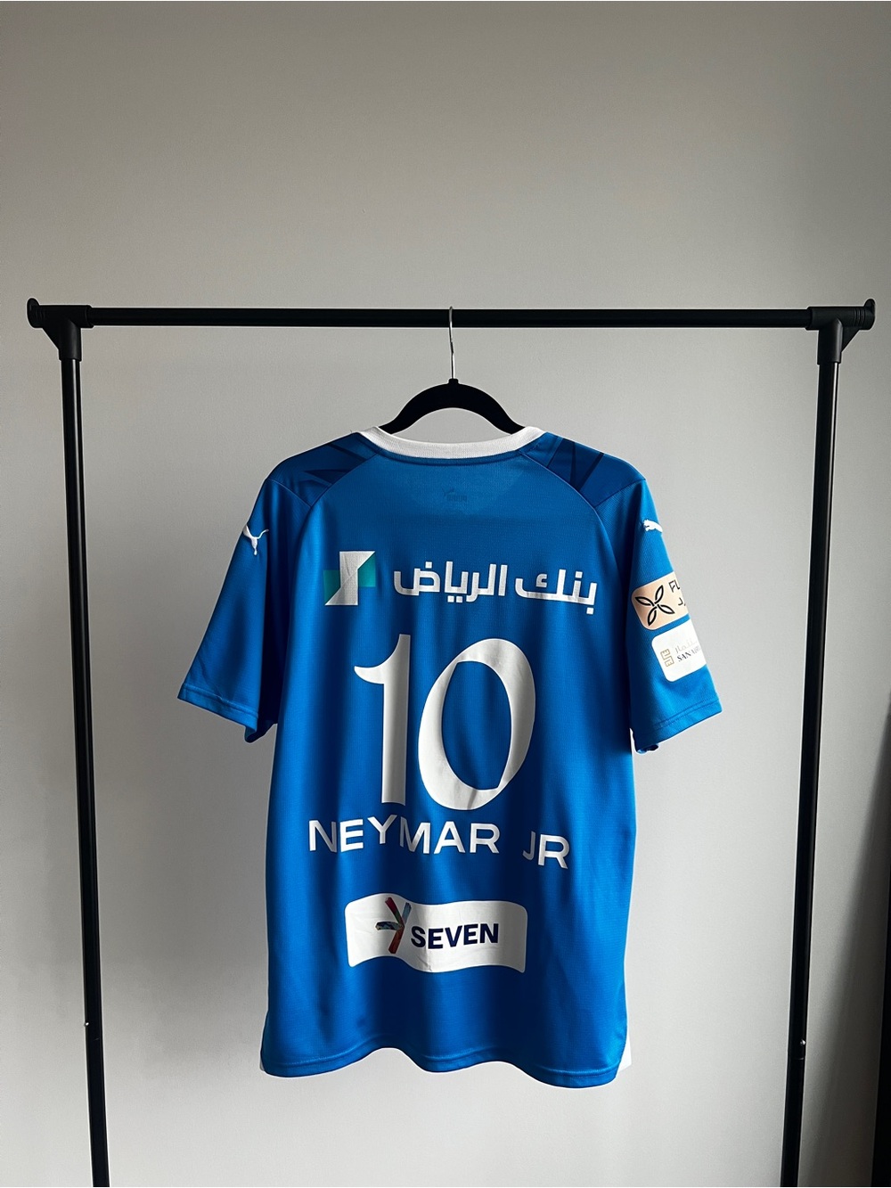 2023/24 Puma Al Hilal #10 Neymar Junior Home Soccer Jersey Authentic